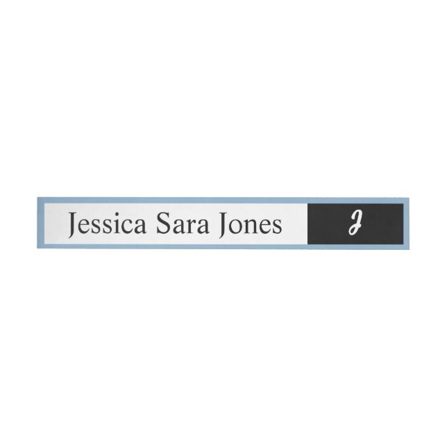Cutie Blue Elephant - Little Peanut Wrap Around Address Label (Individual)