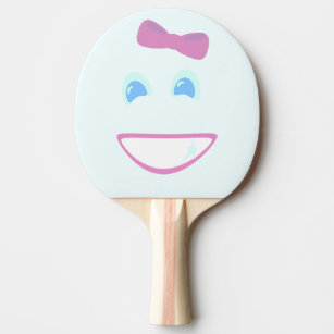 Cutie Bow Face Ping-Pong Paddle
