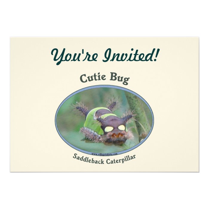 Cutie Bug Caterpillar Custom Invite