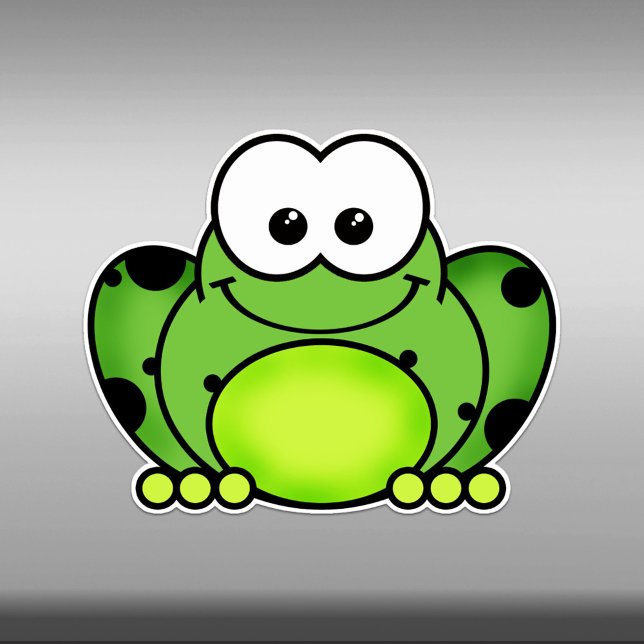 Cutie Cartoon Frog Vinyl Sticker (Creator Uploaded)