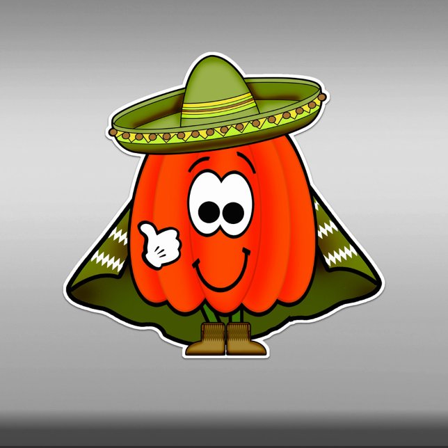 Cutie Cartoon Hot Habanero Pepper Vinyl Sticker (Creator Uploaded)