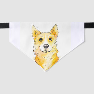 Cutie Corgi Pet Bandana Collar