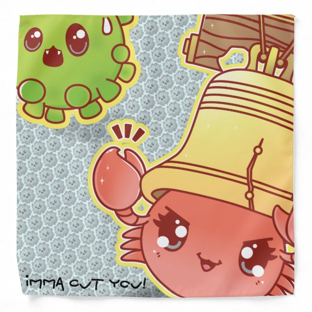 Cutie Crab: Imma cut you! Bandana (Front)