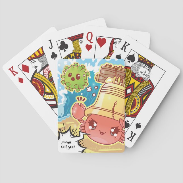 Cutie Crab vs COVID Poker Cards (Back)