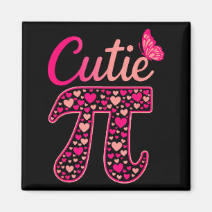 Cutie day funny symbol 314 math teacher day lover magnet