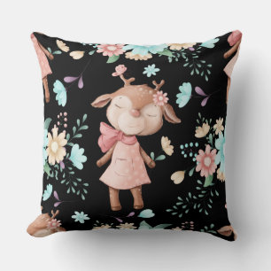 CUTIE DEER THROW PILLOW
