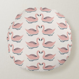 cutie duck pair round pillow