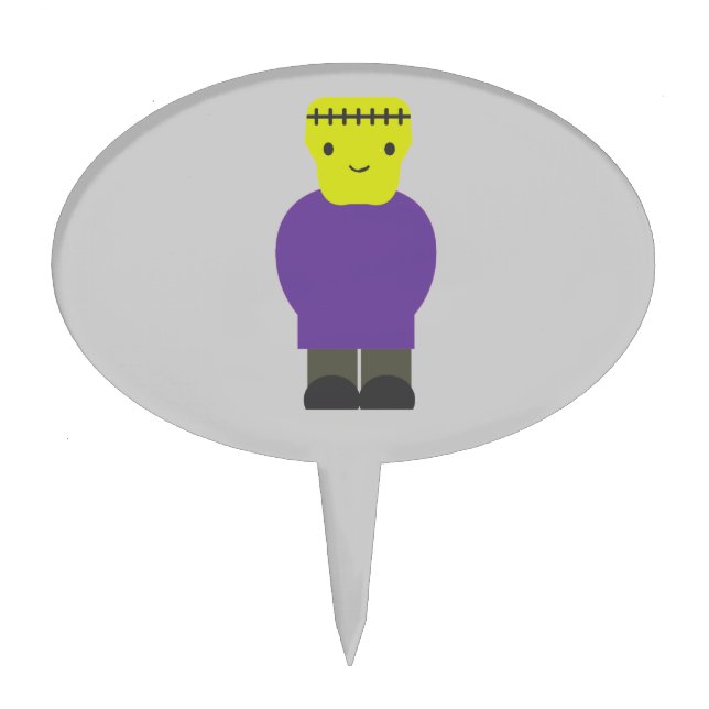 Cutie Frankenstein Monster Cake Topper (Front)