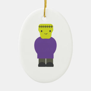 Cutie Frankenstein Monster Ceramic Ornament