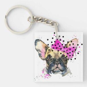 Cutie French Bull Dog Keychain