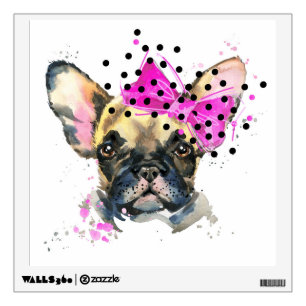 Cutie French Bull Dog Wall Decal