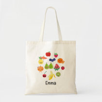 Cutie Fruit Adorable Fruit Kids Personalized Tote Bag