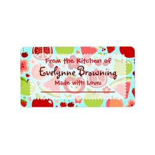 Cutie Fruities Custom Canning / Jar Labels