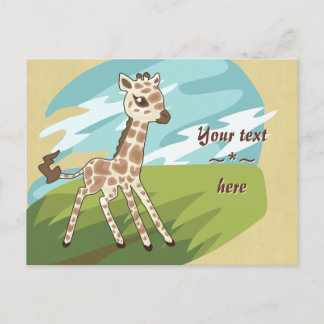 Cutie Giraffe Post Card