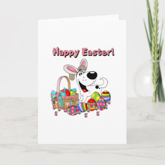 Cutie has Easter Bunny Ears Holiday Card