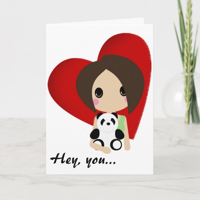 Cutie Kali Valentine Holiday Card (Front)