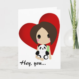 Cutie Kali Valentine Holiday Card
