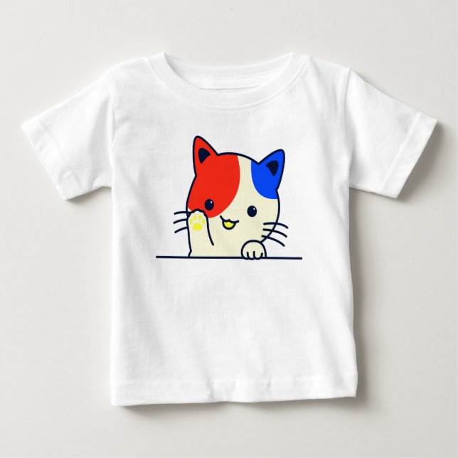 Cutie Kitten Baby T-Shirt (Front)