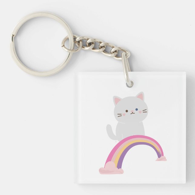 Cutie Kitten Cat    Keychain (Front)