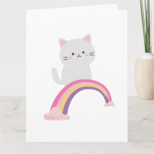 Cutie Kitten Cat Letterpress Thank You Card