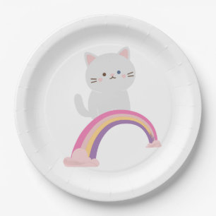 Cutie Kitten Cat Paper Plates