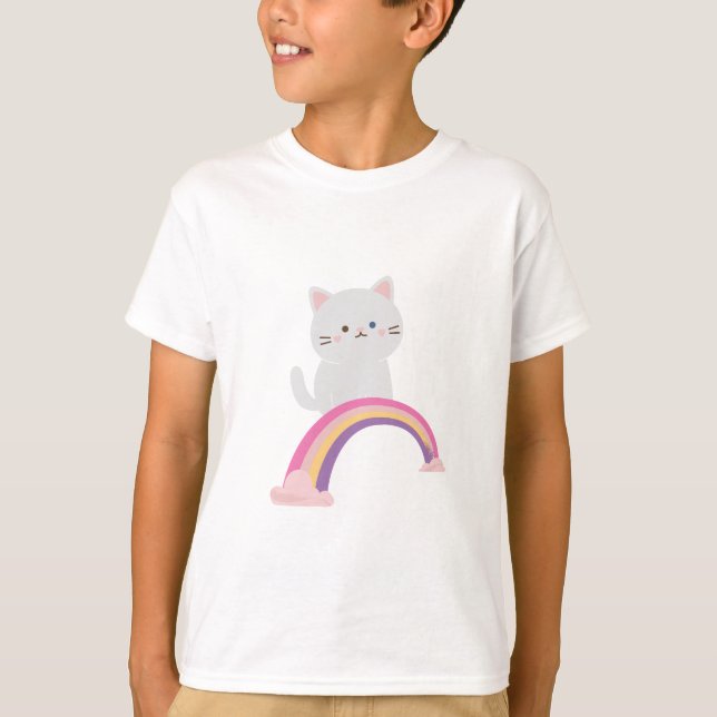 Cutie Kitten Cat               T-Shirt (Front)