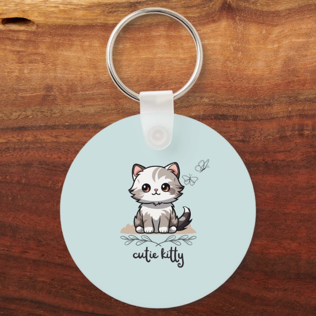 Cutie Kitty Keychain (Back)