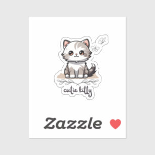 Cutie Kitty Sticker