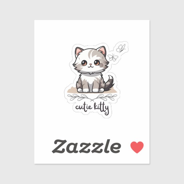 Cutie Kitty Sticker (Sheet)