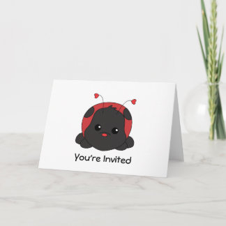 Cutie Lady Bug Invitation