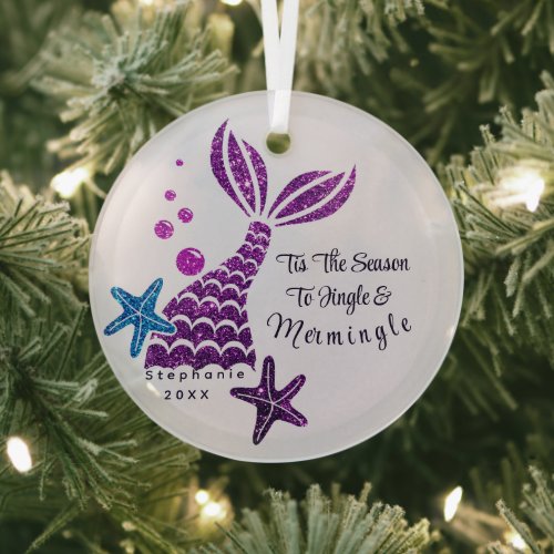 Cutie Mermaid Christmas Ornament