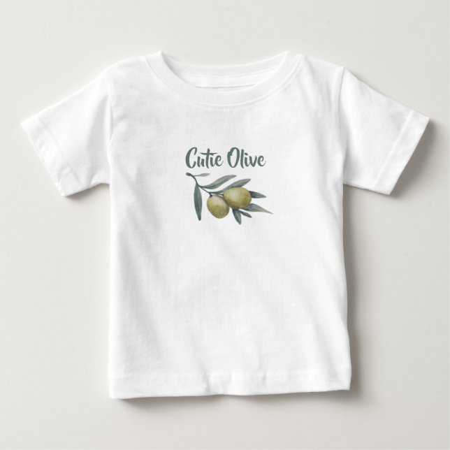 Cutie Olive Baby T-Shirt (Front)