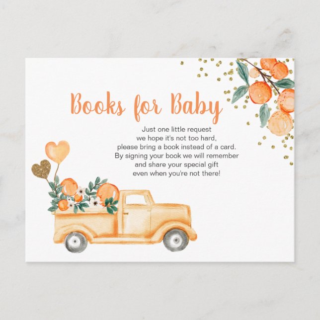 Cutie Orange Citrus Baby Books insert card (Front)
