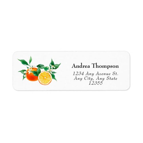 Cutie  Orange Citrus  Return Address Label