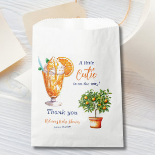 Cutie Orange Citrus Summer Ice Cream Baby Shower Favor Bag