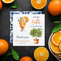 Cutie Orange Citrus Summer Ice Cream Baby Shower
