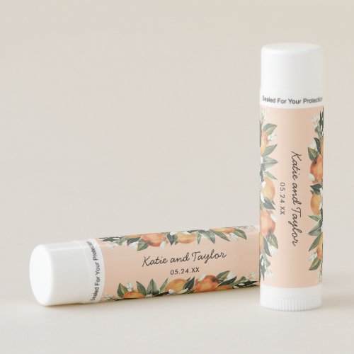 Cutie Orange Citrus Wedding Favors Lip  Lip Balm