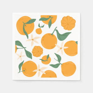 Cutie Orange Mandarin Tangerine Clementine  Napkins