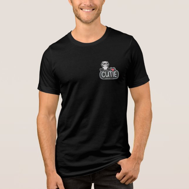 Cutie Panda  Tri-Blend Shirt (Front)