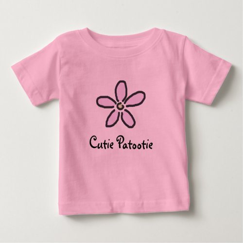 Cutie Patootie Baby T_Shirt