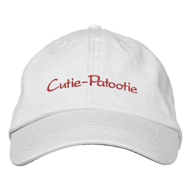 Cutie-Patootie Embroidered Baseball Cap (Front)