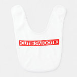 Cutie Patootie Stamp Baby Bib