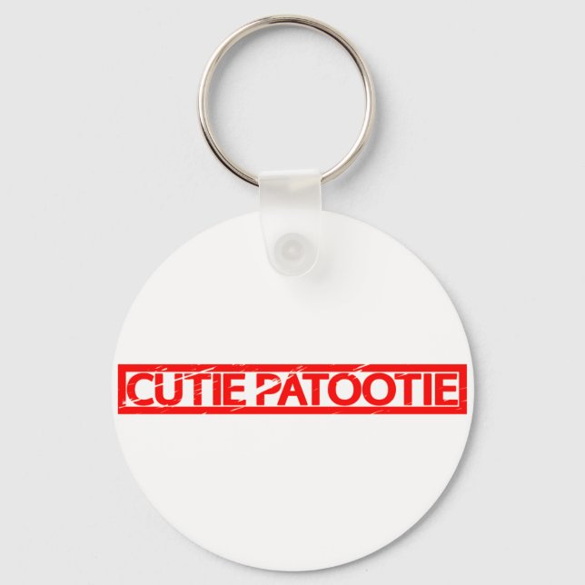 Cutie Patootie Stamp Keychain (Front)