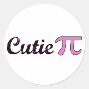 Cutie Pi Classic Round Sticker