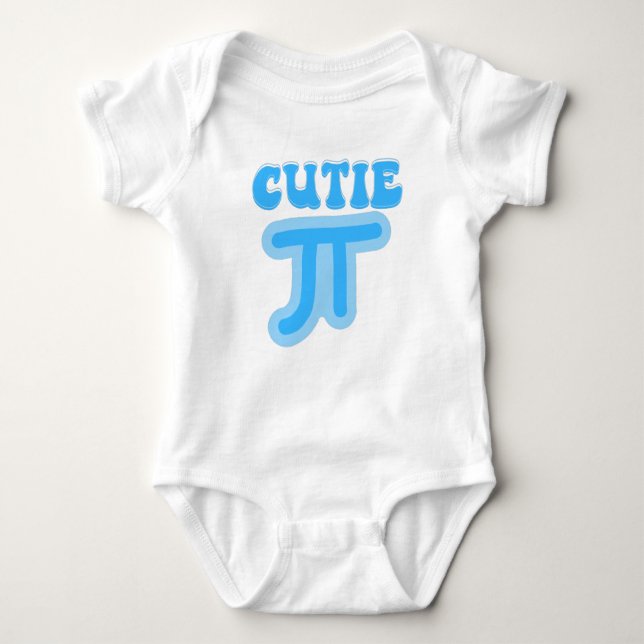 Cutie Pi - Cute Pie Day Baby Bodysuit (Front)