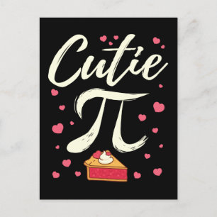 Cutie Pi Cute Valentine's Day Pie  Postcard