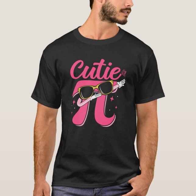 Cutie Pi Day Dabbing Pi Math Teacher 3 14 Coquette T-Shirt (Front)