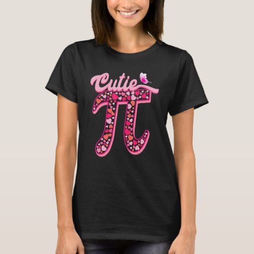 Cutie Pi Day Pink Heart Pi Day Love Pi Day Mathema T_Shirt