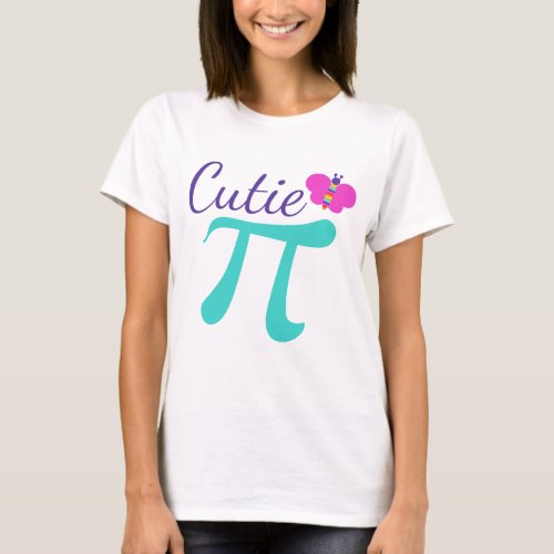Cutie Pi Funny Math Pun T_Shirt