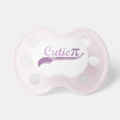 Cutie Pi Geek Baby Girl Pacifier (Front)